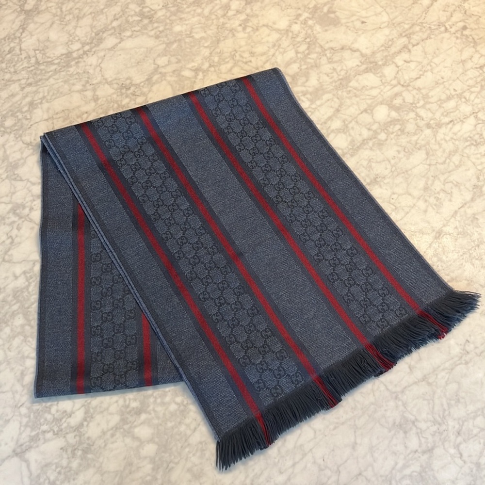 Gucci Wool Silk Scarf 🖤